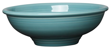 Fiesta 64-Ounce Pedestal Bowl, Turquoise