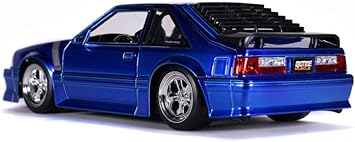 1989 Ford Mustang GT, Candy Blue - Jada Toys 31863/4-1/24 Scale Diecast Model Toy Car