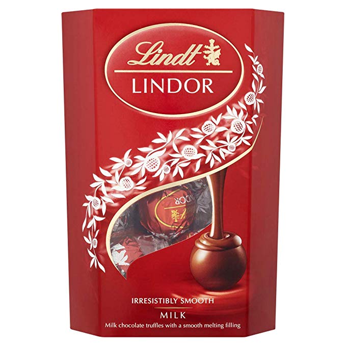 Lindt Lindor Milk Chocolate Truffles With a Smooth Melting Centre 200g (pack of 2)