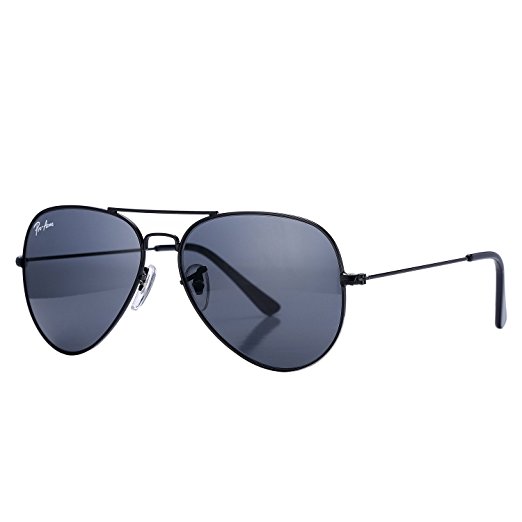 Pro Acme Aviator Crystal Lens Large Metal Sunglasses,58mm