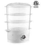 Gourmia GFS300 SteamTower300 Electronic Digital 3 Tier Vegetable and Food Steamer 95 Quart