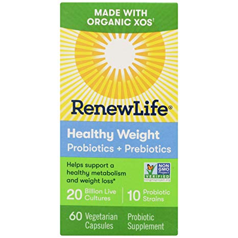 Renew Life, Probiotic Prebiotic Healthy Weight Organic, 60 Count