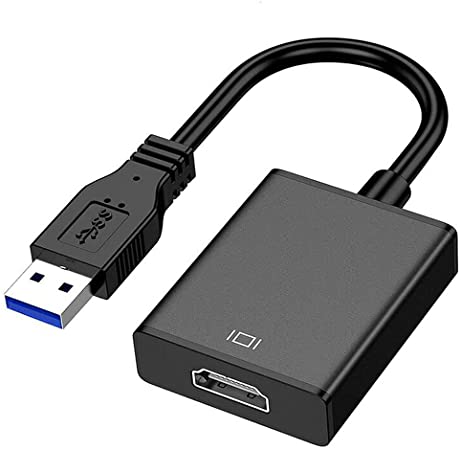 USB 3.0 to HDMI Adapter,Full HD 1080P Video Audio Multi Monitor Graphic Cable USB Converter,PC Laptop Projector HDTV Converter,Compatible with Windows XP 7/8/8.1/10