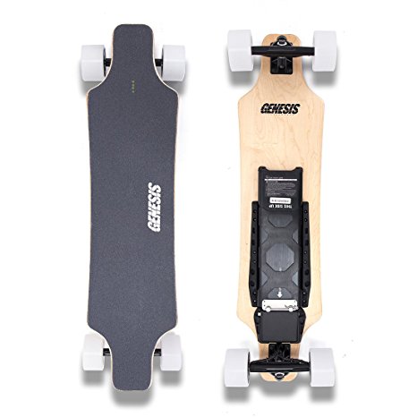 Genesis Hellfire Electric Skateboard - White Wheels