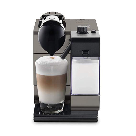 De'Longhi Nespresso EN520T Lattissima Plus Espresso and Cappuccino Machine Capsule System, Titanium