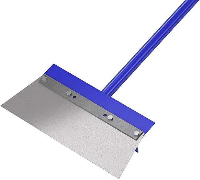 Bon 15-158 14-Inch Steel Floor Scraper with Angle Cut Blade 60-Inch Steel Handle