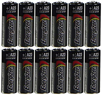 Energizer A23 Battery, 12V, 1.8" Height.5" Wide, 2.9" Length (Pack of 12)