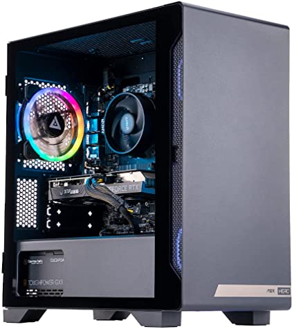 MEK HERO G1 A5636 Gaming Desktop Powered by ZOTAC AMD Ryzen 5 5600X 6-Core/12-Thread Processor, 16GB 3200 MHz DDR4, NVIDIA GeForce RTX 3060 12GB, 500GB M.2 NVMe SSD   1TB 7200 RPM HDD,WiFi   Bluetooth