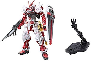 Bandai Hobby 1/144 Rg Gundam Astray Red Frame Action Figure & Bandai Hobby Action Base 2 Display Stand (1/144 Scale), Black - 2 Pack Set