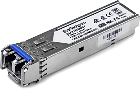 StarTech.com Cisco GLC-LH-SMD Compatible SFP Module - 1000BASE-LX/LH - 1GbE Single Mode Fiber Optic Transceiver - 1GbE SFP - LC 10km - 1310nm - DDM Cisco Firepower, ASR920, IE2000 (GLCLHSMDST)