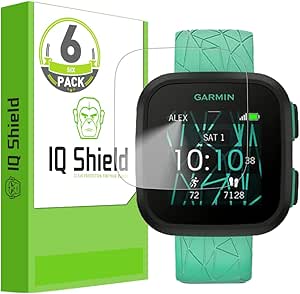 IQShield Screen Protector Compatible with Garmin Bounce (6-Pack) Anti-Bubble Clear TPU Film