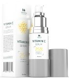 Vitamin C Serum 1oz Pump Action Bottle with 25 Vitamin C Plus Hyaluronic Acid and Ferulic Acid with Additional Premium Ingredients Working Synergistically to Remove Wrinkles and Add Glow to Your Skin