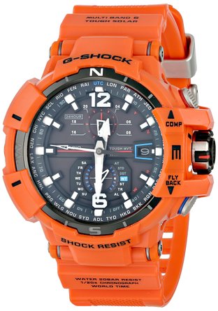 G-Shock Unisex Atomic Solar GWA1100 Orange Watch