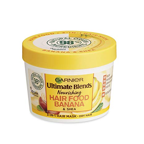 Garnier Ultimate Blends Hair Food Banana 3-in-1 Dry Hair Mask Treatment 390ml