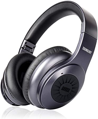 August Over Ear Bluetooth Wireless Noise Cancelling Headphones - EP765 Enjoy Bass Rich Sound and Optimum Comfort - Bluetooth v5.0 with aptX