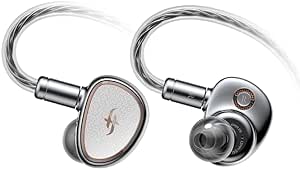 Linsoul SIMGOT EA2000 1DD 1PR HiFi in-Ear Earphones Hi-Res Audio with Replaceable Plug &Tuning Module, Detachable 2-Pin 8-Core Silver Plated Cable for Audiophile Studio Musician