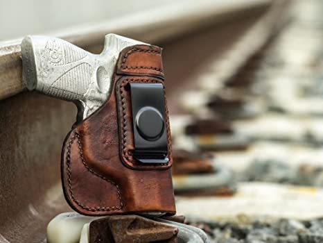 OutBags USA LS2PPS Full Grain Heavy Leather IWB Conceal Carry Gun Holster for Walther PPS 9mm.40S&W. Handcrafted in USA.
