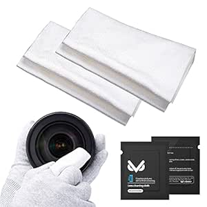 VSGO Camera Cleaning Cloth 20pcs Durable Microfiber Cleaning Cloths Vacuum Packed Double Contact Surfaces Lens Cleaning Cloth Compatible for Camera Lens,Glasses,Ipad,Cell Phone,LCD TVScreens and Mor