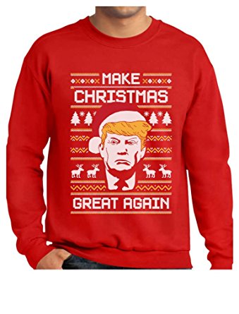 TeeStars Donald Trump - Make Christmas Great Again - Ugly Christmas Sweatshirt