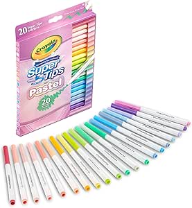 Crayola 20ct Pastel Supertip Markers