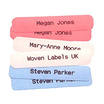 100 Printed iron-on School Name Tapes Name Tags Labels for Children