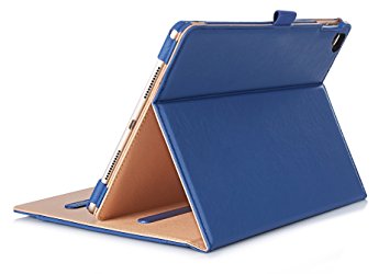 ProCase iPad mini 4 Case - Leather Stand Folio Case Cover for 2015 Apple iPad mini 4 (4th generation iPad mini, mini4), with Multiple Viewing angles, auto Sleep/Wake, Document Card Pocket (Navy Blue)