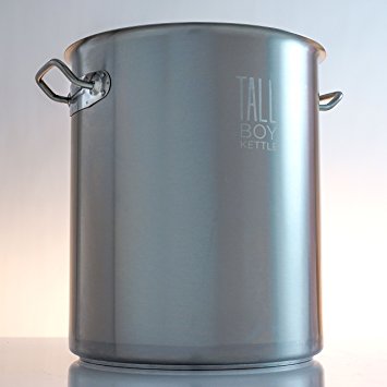 Tall Boy Home Brewing Kettle Stainless Steel Stock Pot - 10 Gallon Capacity - 40 Quart