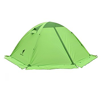 GEERTOP 4-season 2-person Waterproof Dome Backpacking Tent For Camping, Hiking, Travel, Climbing - Easy Set Up