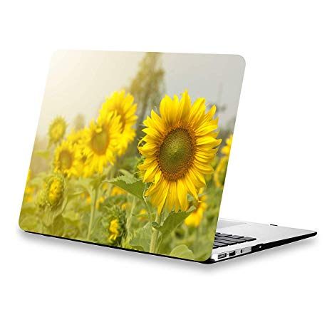 Lapac MacBook Air Case 13 inch Sunflower, MacBook Air A1466 Case Floral, Soft-Touch Protective Hard Case Shell with Keyboard Cover for MacBook Air 13 inch Model:A1369