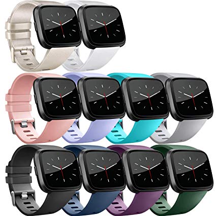 Vancle Band Compatible with Fitbit Versa Bands & Fitbit Versa Lite SE Bands, Classic Accessories Replacement Wristbands for Fitbit Versa Smartwatch