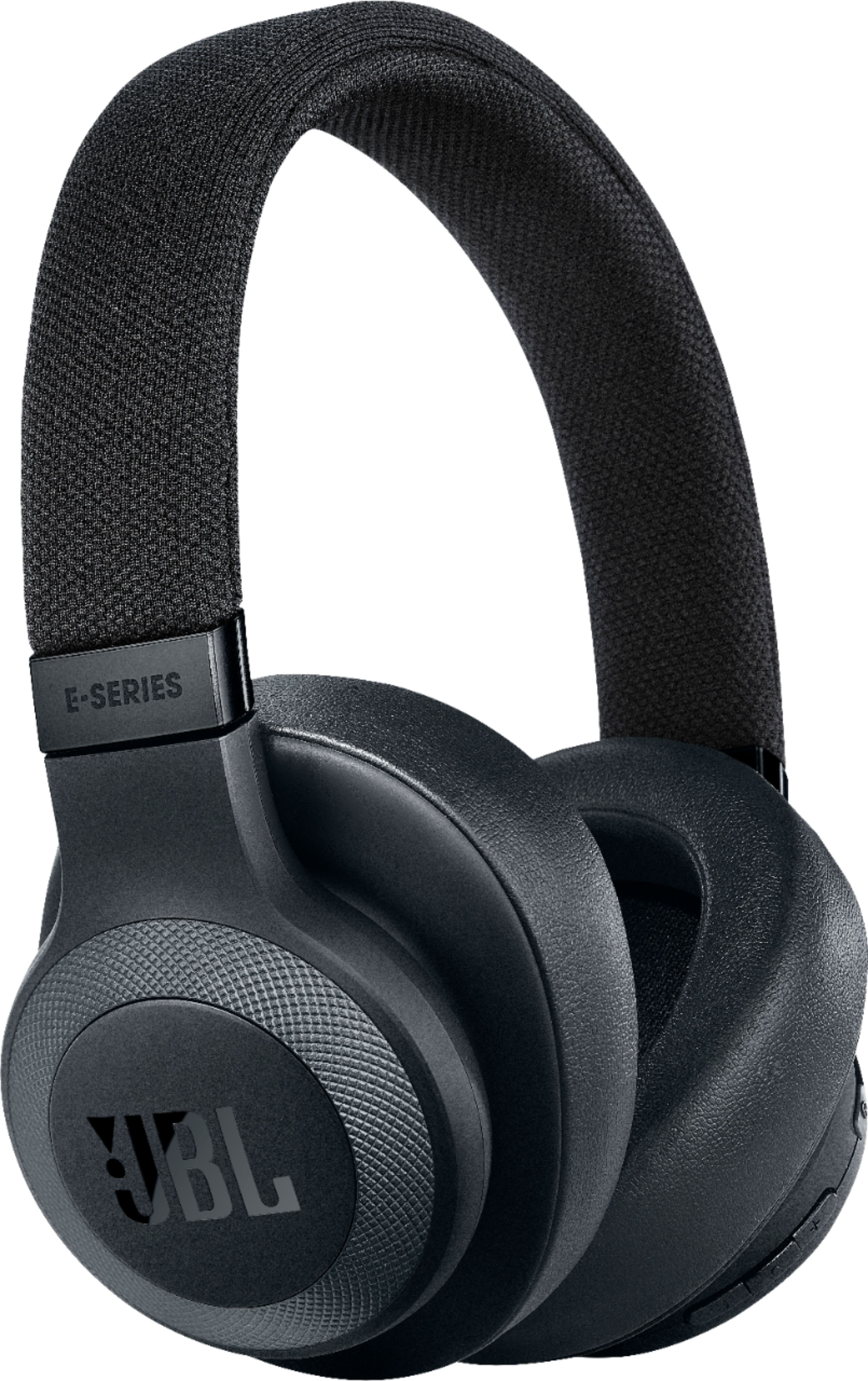 JBL - E65BTNC Wireless Noise-Cancelling Over-the-Ear Headphones - Matte Black