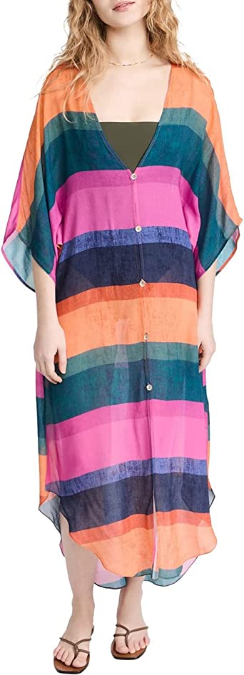 Bsubseach Women's Swimwear Turkish Kaftans Swimsuit Cover up Caftan Beach Long Dress