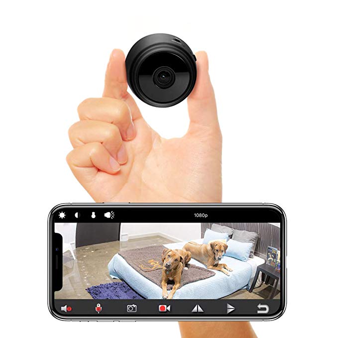 Veroyi Mini Hidden Spy Camera Full HD 1080P WiFi Wireless Remote Security Camera Nanny Cam Home Surveillance Camera