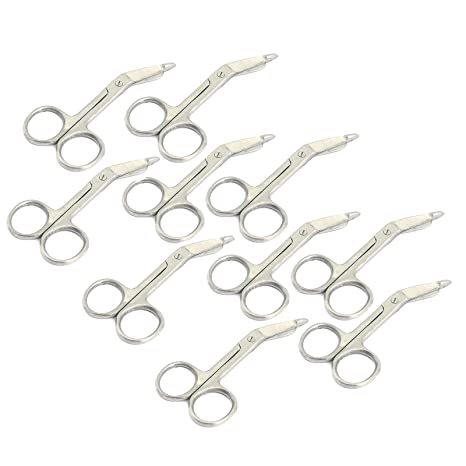 LAJA IMPORTS Lister Bandage Scissors, Stainless Steel, Adult - Bulk Multipack - Select Quantity (3.5" - 10 Pack)