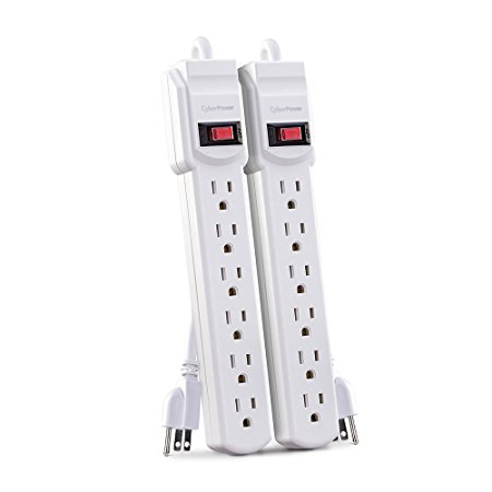 CyberPower MP1044NN Power Strip 6-Outlets 2-Foot Cord