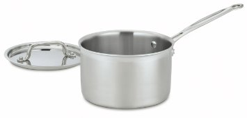 Cuisinart MCP193-18 MultiClad Pro Stainless-Steel 3-Quart Saucepan with Cover