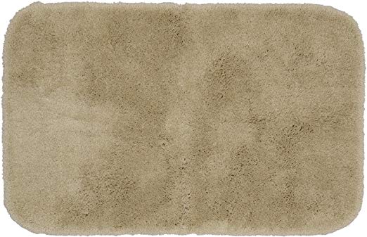 Garland Rug Finest Luxury Ultra Plush Washable Nylon Rug, 24-Inch by 40-Inch, Linen