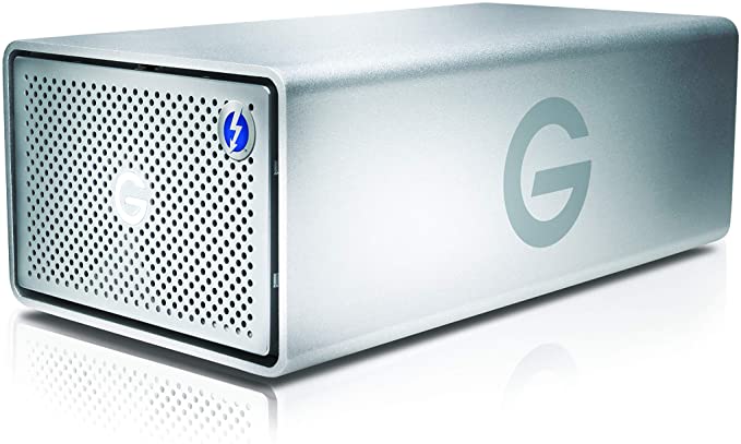 G-Technology G-RAID 36 TB (Removeable 2 x 18 TB Ultrastar/Enterprise Class HDD) RAID 0/1 Thunderbolt 3, USB-C, 500 MB/s, 5 Year Warranty