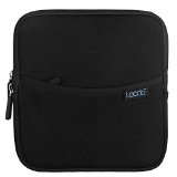 Lacdo Shockproof External USB CD DVD Writer Blu-Ray and External Hard Drive Neoprene Protective Storage Carrying Sleeve Case Pouch Bag With Extra Storage Pocket for Apple MD564ZMA USB 20 SuperDrive  Apple Magic Trackpad  SAMSUNG SE-208GB SE-208DB SE-218GN SE-218CB  LG GP50NB40 GP60NS50  ASUS External DVD Drives Black