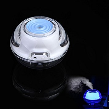 Chinatera USB Air Purifier Oxygen Aroma Diffuser Vaporizer Humidifier Crystal Ball (Blue)