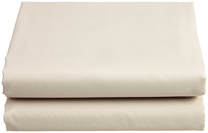 Cathay Luxury Silky Soft Polyester Single Fitted Sheet, Queen Size, Cream