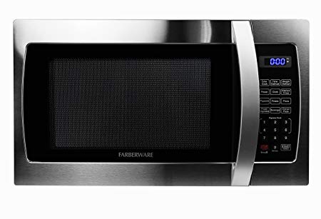 Farberware Professional FMO13AHTBKE 1.3 Cu. Ft. 1000-Watt, Microwave Oven with LED Lighting, Stainless Steel