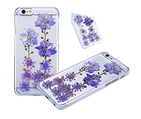 Case for Iphone 6S,Fifine Iphone 6s case ,Real Pressed Colorful Flowers Phone Case for Iphone 6/6S 4.7"(305-Iphone 6 4.7 Inch)