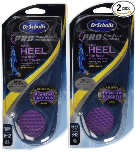 Dr Scholls Pro Pain Relief Orthotics for Heel M 8-12 Pack of 2