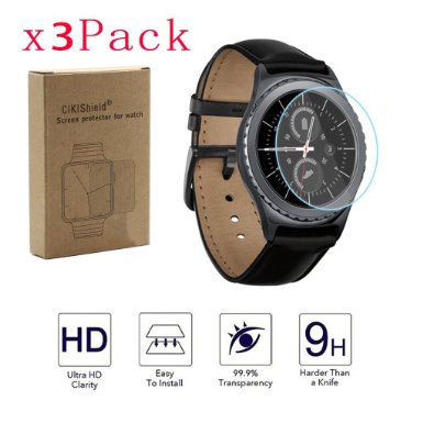 Cikishield-3-packsamsung Gear S2 Screen Protector Anti-bubble High Definition-lifetime Replacements Warranty Glass HD