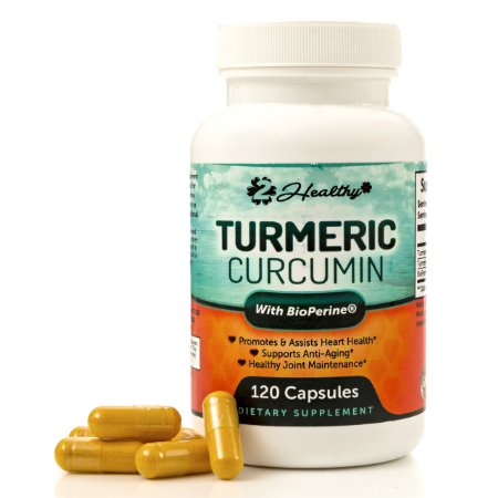 Turmeric Curcumin Supplement with Bioperine - 120 Veggie Capsules, 700mg - Made in the USA - Potent Antioxidant - 95% Curcuminoids Pills w/ Black Pepper Extract
