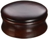 Kingsley Shave Soap Bowl with Lid Dark Wood