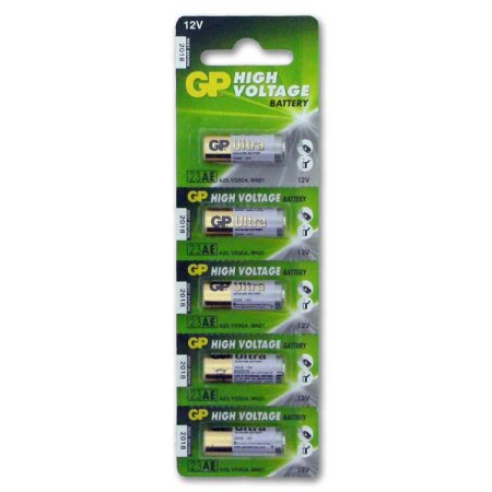 A23 12V Alkaline 23-A replacement battery 23AE GP - 5 Pack