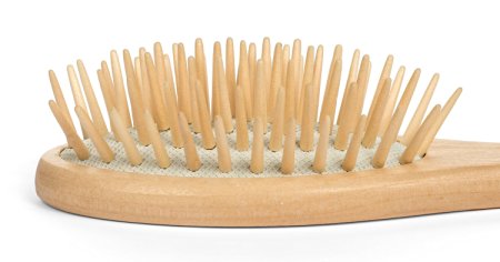 Paddle Hair Brush - Dry Scalp Bamboo Paddle Brush for Hair Detangler, Dandruff Scalp, Travel size by Beyond 100 Naturals