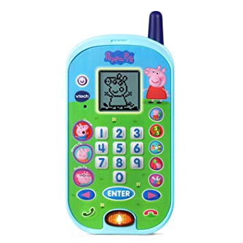 VTech Peppa Pig Let's Chat Learning Phone, Blue